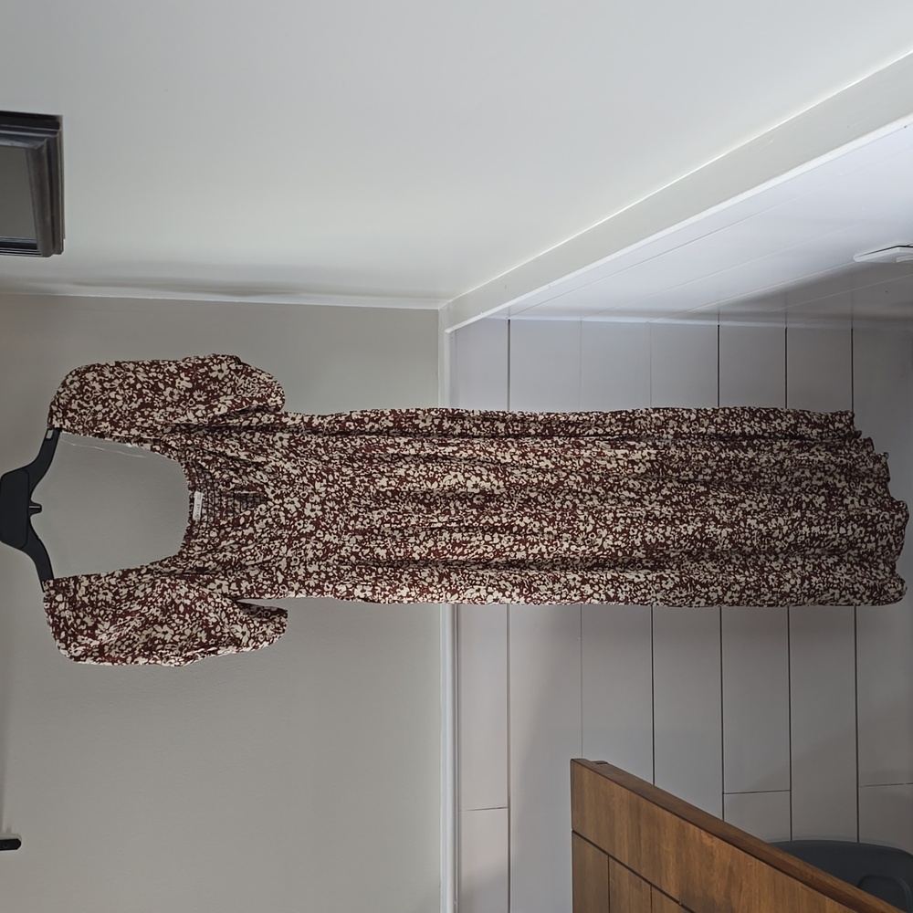 Becool brown floral maxi